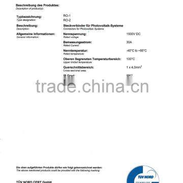 REOO RO-1 MC4 Solar PV Connector for Solar Panel photo-2