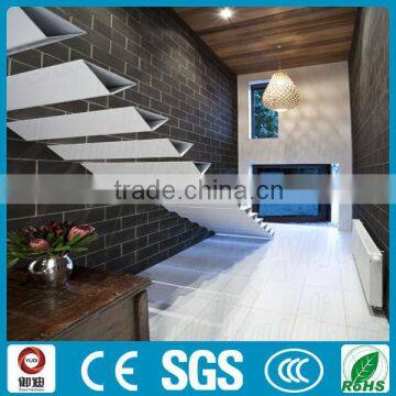 indoor used straight steel floating stairs