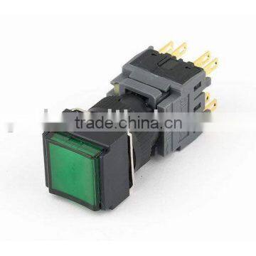 GA6-16HJ-11D CNGAD 16mm square momentary maintained with light switch