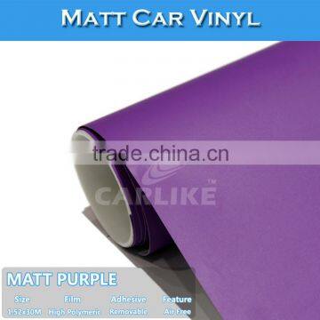 1.52x30M C9011 Matt Purple Manufacturer Auto Body Film Matte Vinyl