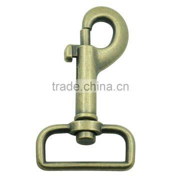 Manufacturers of dog hook in china metal zinc alloy 32mm brass dog collar swivel hook