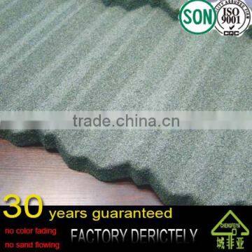 factory selling hot model Waterproof Stone Coated Metal Roof Tile / metal roofing sheet / stone coated roofing tile for Nigeria