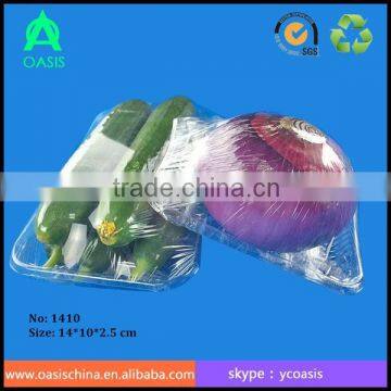 Clear plastic blister packaging tray for fruit