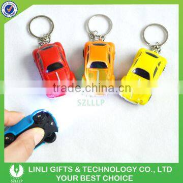Advertising Flashlight EN71 Sound Car Key Ring Led Light