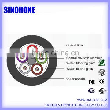 Flame retardant all dielectric non armored ducted fiber optic cable