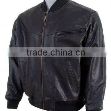 Leather Bomber Jacket