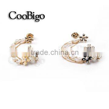 Fashion Jewelry Noble MC STONE Pearl Long Chain Brooches Pin Gift Collar Corsage Dresses Apparel Accessories