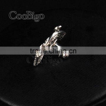 Fashion Jewelry Charming Rhinestone Musical Note Cuff-Link Silver Unisex Party Wedding Gift Promotion Apparel Accessories photo-2