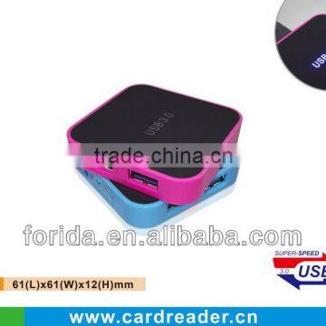 big LED logo printing hot selling 4 port usb hub 3.0