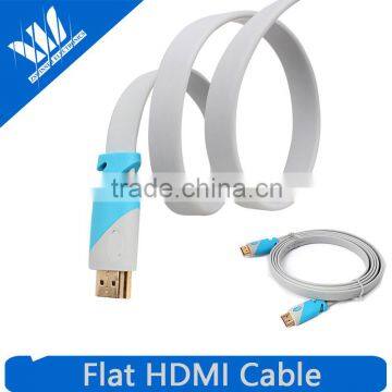 Flat HDMI Cable 1.4v av Video Cable for Projector Blu ray player cable