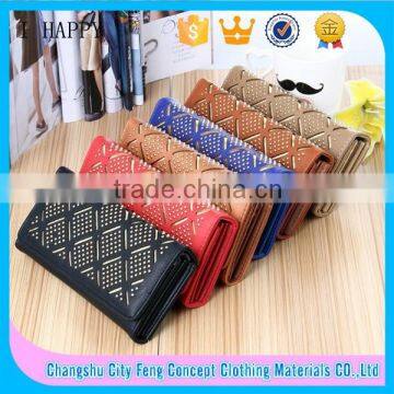 2015 High quality Fashion Ladies Leather Wallet With Credit Card Holder