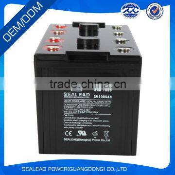 High Capacity Lead Acid 2V 1000Ah Ups Battery