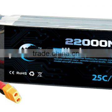 14.8v 25C 2S to 6S 22000mAh Lipo Battery for Quadcopter Agricultural UAV LiPO Battery Pack photo-2