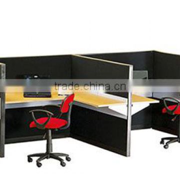 High quality full fabric partition L shape office furniture, 4 people office partition / office