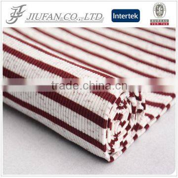 rayon price per meter of fashion fabric 2016 and striped knit rib fabric cuff