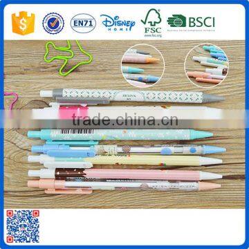 Mechanical plastic pencil with oem logo in bulk for school