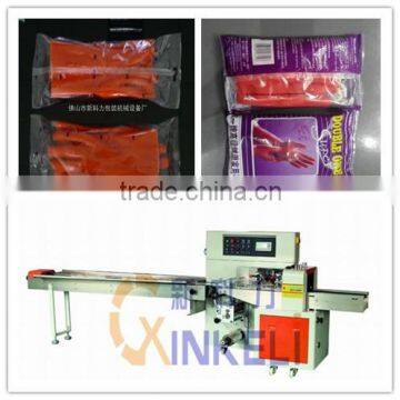 Industrial gloves flow packaging machine