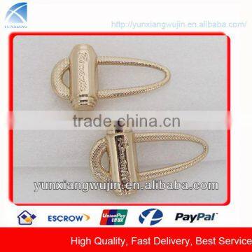 CD9035 Custom Fancy Design Gold Metal Zipper Pull for Garments