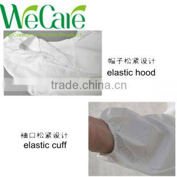Disposable White Microporous Film Coverall Waterproof,breathable photo-4