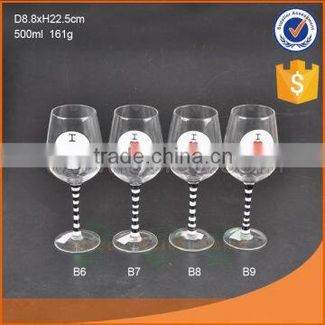 500ml High Quality Crystal Wine Glass ,Goblet Made in China,New Design