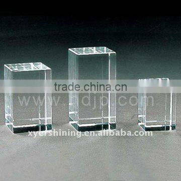 Clear Blank Crystal Block