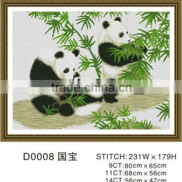 Panda Cross Stitch Kits for Embroidery