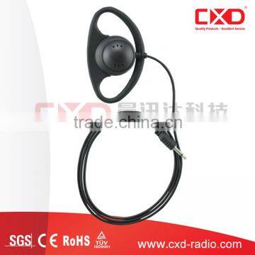 Big sale D loop listen only ear hanger receive kit earphone for Police Forces