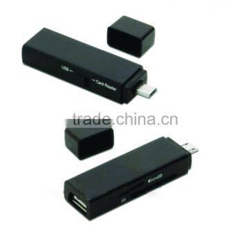 Micro SD/TF SD Micro USB OTG Smart Card Reader for Smartphone With Switch photo-3