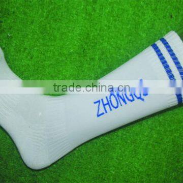 High quality white color wholesale soccer socks