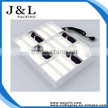 glasses display showcase eyeglass display with LED lighting