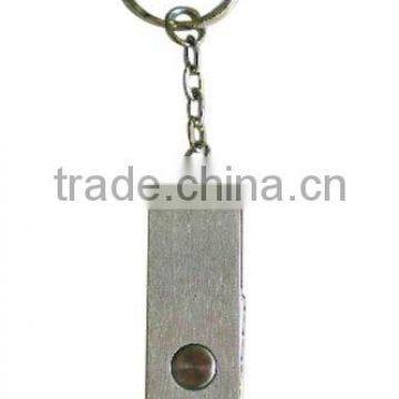 simple metal usb flash drive shell with keyring