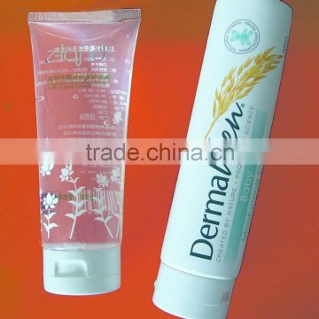 clear plastic tube/personal care tube/hand lotion tube