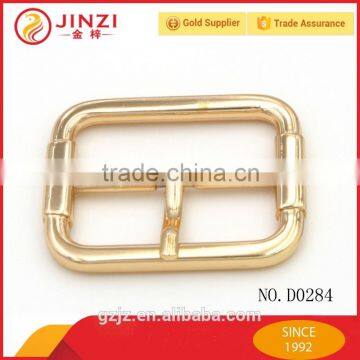 Simple metal gold plated pin belt buckles for garment and handbags