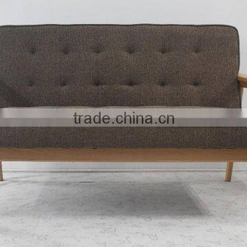 Living room furniture modern design sofa with solid wood legs and fabric seats