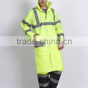 Water-Proof police Raincoat Suit for Man 2016 polyester police raincoat