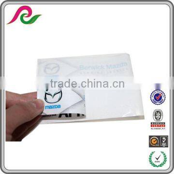 Two side printed adhesive glass sticker