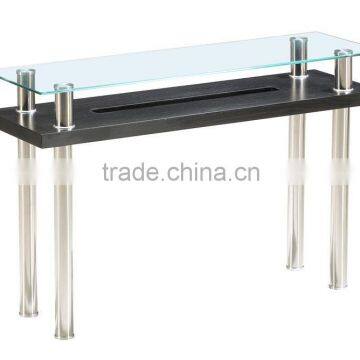 2015 cheap glass & mdf console table for sale