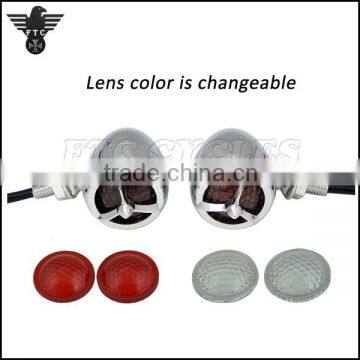 Tribar Smoke Turn Signal Vintage Motorcycle Indicator for Ducati Custom photo-5