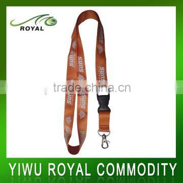 OEM Logo Printed Detachable Buckle Polyester Neck Lanyard