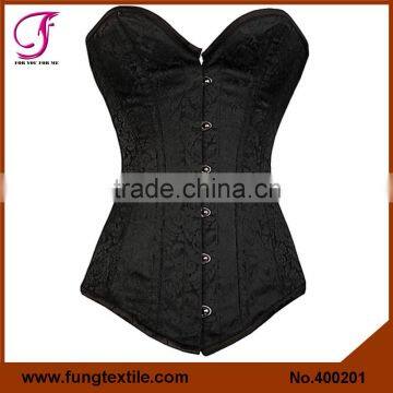 400201 Stock Available Sexy Brocade Steel Boned Tight OverBust Corset