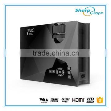 UNIC 1200Lumens Latest Portable Presentation Mini Full HD LED Projector Phones UC46 Built-in Wifi Video Mobile Phone Projectors photo-6