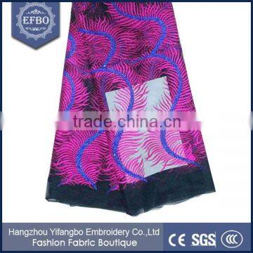 New Arrival French Tulle Lace Fabric African for Bridal Lace Applique photo-3