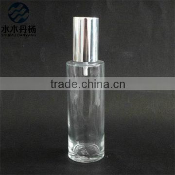 100ml cosmetic glass lotion bottles luxury lotion bottles with aluminium pump sprayer