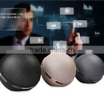 2016 new design portable golf ball shape bluetooth speaker made in China