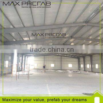 Cost of Cheap steel structure prefabricated warehouse construction