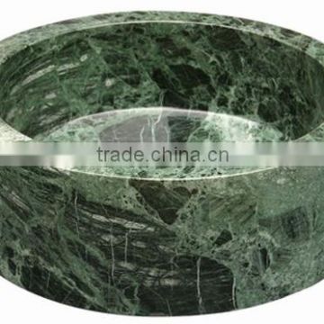 natural Stone Sinks , Green Marble Basin for Vanity Bathroom