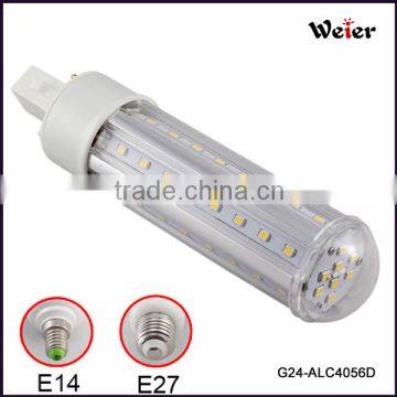 Warm White Color Temperature(CCT) and CE,EMC,RoHS Certification 220v/110v dimmable g24 led pl light lamp