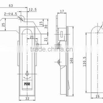 electrical plane lock MS104B