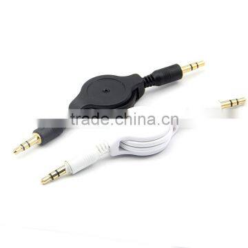 Male To male flexible 3.5mm Audio Cable with gold-plated