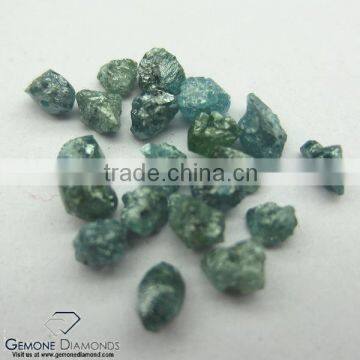 Excellent Quality 1.00 Mm to 10.00 Mm Natural Loose Greenish Blue Rough Diamond Drlled Beads